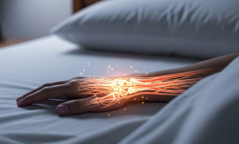 Hand schläft nachts ein: Ursachen und Hilfe