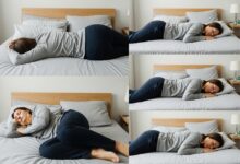 Schlafposition bei Schlafapnoe [Bildinhalt mit KI erstellt]