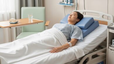 Schlafposition nach Kaiserschnitt