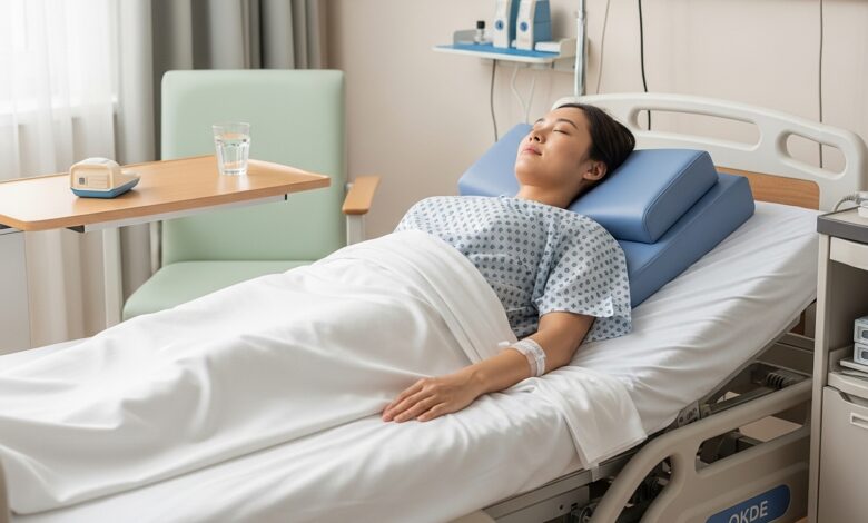 Schlafposition nach Kaiserschnitt