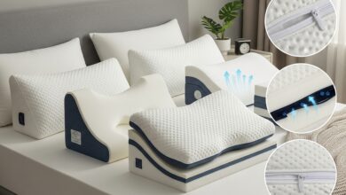 Designs und Materialien für die Herstellung eines ergonomischen Kissens