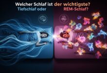 Welcher Schlaf ist der wichtigste? Tiefschlaf oder REM-Schlaf? [Bildinhalt mit KI erstellt]