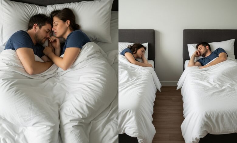 Zusammen oder getrennt schlafen?