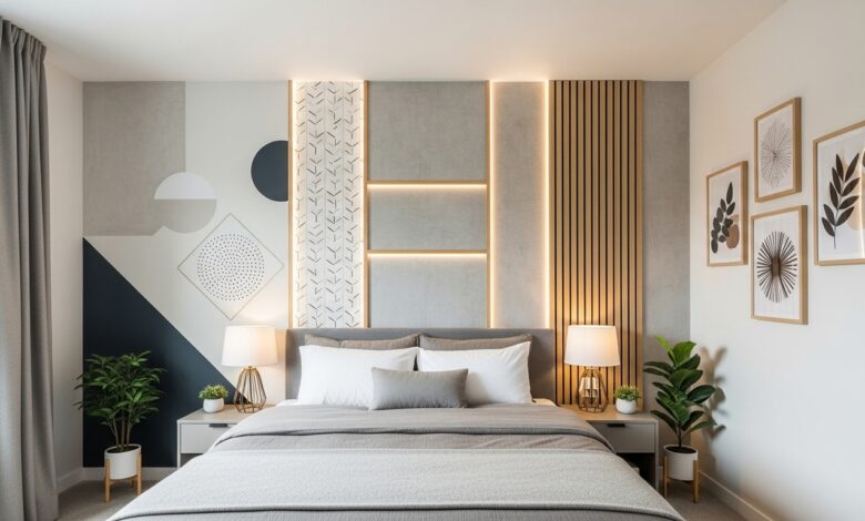 Wand hinterm Bett gestalten: 9 kreative Ideen