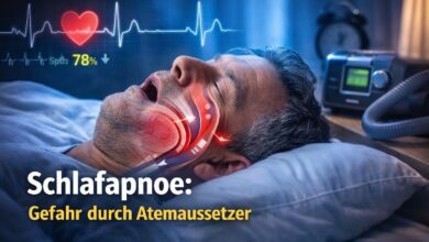 Atemaussetzer im Schlaf Behandlung und Ursachen